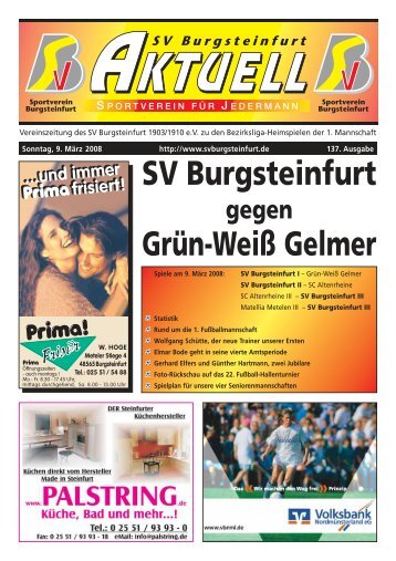 SV Burgsteinfurt Grün-Weiß Gelmer - beim SV Burgsteinfurt