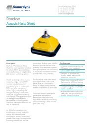Datasheet Acoustic Noise Shield