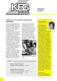 KEG aktuell Juli 2011 - der KEG-Oberbayern