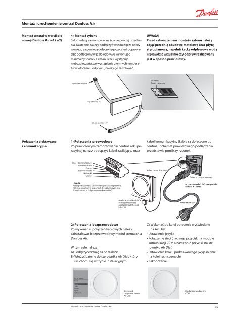 Rekuperacja Danfoss Air - Poradnik Instalatora