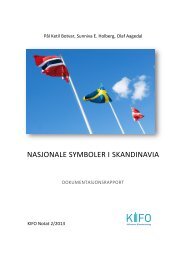 Nasjonale symboler i Skandinavia - Stiftelsen Kirkeforskning KIFO