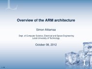 Overview of the ARM architecture - Sm.luth.se