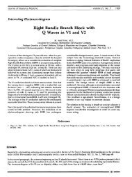 Right Bundle Branch Block with Q Waves in V1 and V2