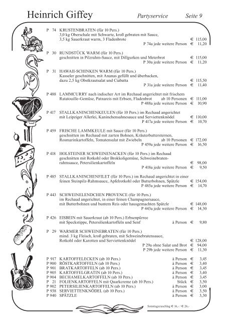 Download: PDF-Datei - Partyservice Giffey