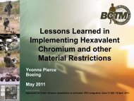 Lessons Learned in Implementing Hexavalent Chromium ... - E2S2