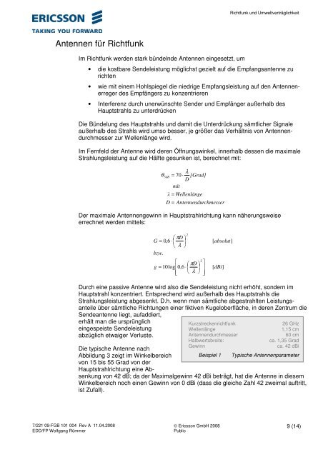 Richtfunk und Umweltverträglichkeit - bei Compart Link-Solutions!