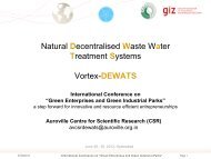 Natural Decentralised Waste Water Treatment Systems ... - IGEP.in