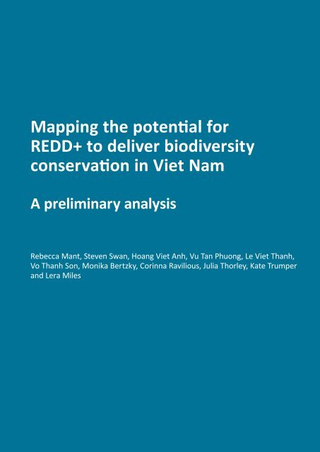 Mapping the potential for REDD+ to deliver ... - REDD - VietNam