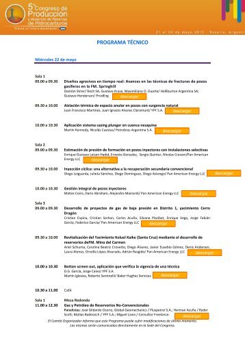 presentaciones - Instituto Argentino del Petroleo y del Gas