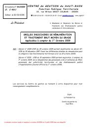 Grilles indiciaires de rÃ©munÃ©ration et traitement brut ... - Cdg68.fr
