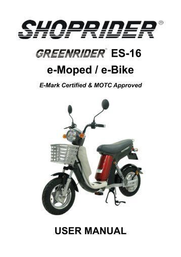 ES-16 e-Moped / e-Bike - Meijer