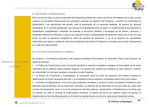 Mantener el equilibrio ecolÃ³gico - XIV Ayuntamiento de La Paz