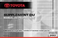 Owners_Manual_FRE_2007 Rev1.qxd - Toyota Canada