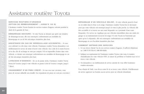 Owners_Manual_FRE_2007 Rev1.qxd - Toyota Canada