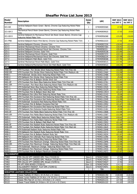 PRICE LIST JUNE 2013 - Stone Marketing