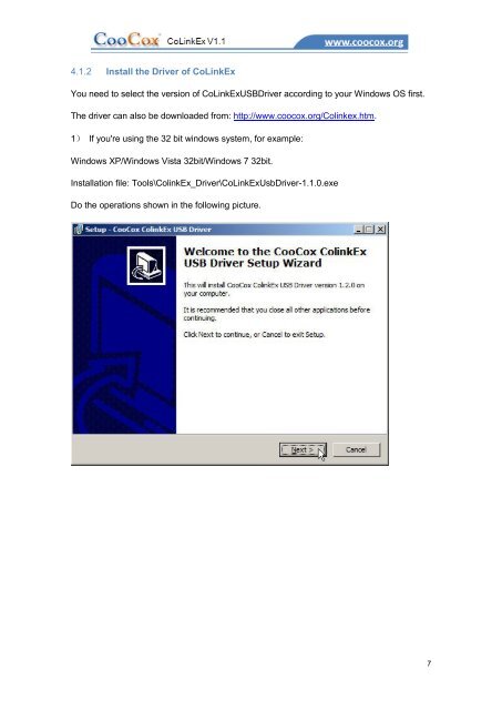 CoLinkEx_V1.1 User Manual - CooCox