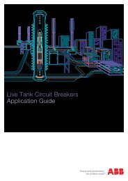 Live Tank Circuit Breakers Application Guide