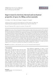 Improvement in electrical, thermal and mechanical properties of ...