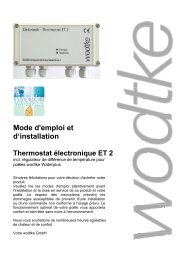 Mode d'emploi et d'installation - Wodtke