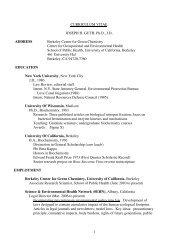 CURRICULUM VITAE JOSEPH H. GUTH, Ph.D., J.D. - Center for ...