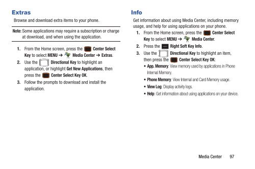 Samsung Intensity III User Manual - Verizon Wireless