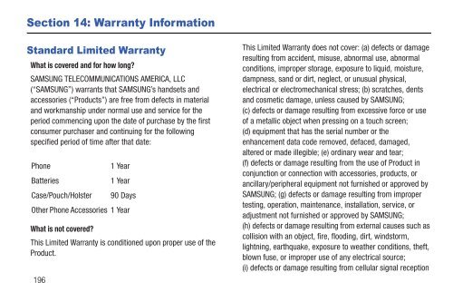 Samsung Intensity III User Manual - Verizon Wireless