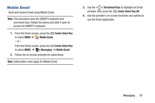 Samsung Intensity III User Manual - Verizon Wireless