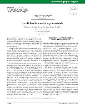 Insuficiencia cardíaca y anestesia - edigraphic.com