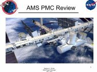 AMS PMC Review to Howell - Alpha Magnetic Spectrometer - NASA