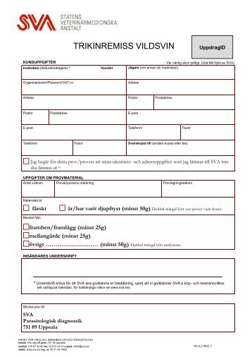 Trikinremiss vildsvin (pdf) - SVA