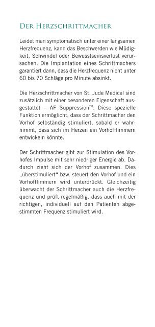 Vorhofflimmern - St. Jude Medical
