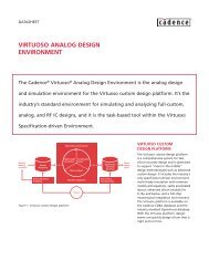 Virtuoso Analog Design Environment datasheet - FlowCAD