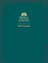 2010 Viewbook - Medical College of Wisconsin