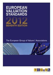 European Valuation Standards 7th edition (EVS 2012) - TEGoVA