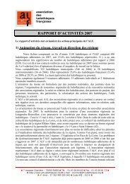 RAPPORT D'ACTIVITÃS 2007 - ALF : Association des LudothÃ¨ques ...