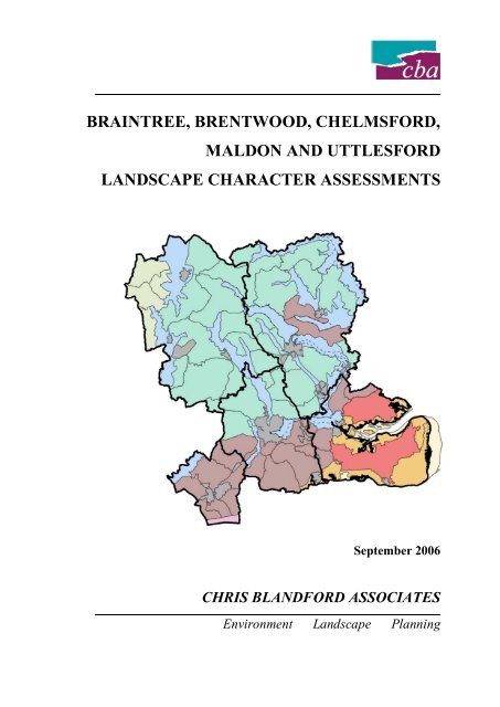 Landscape Character Assessment - Chelmsford Borough Council