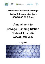 Sewer Pump Station Code – Amendment Table - SEQ Design and ...