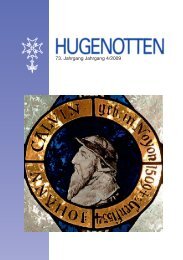 73. Jahrgang Nr. 4 - Deutsche Hugenotten-Gesellschaft eV