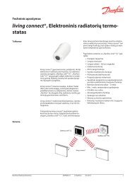 living connect®, Elektroninis radiatorių termo- statas - Danfoss