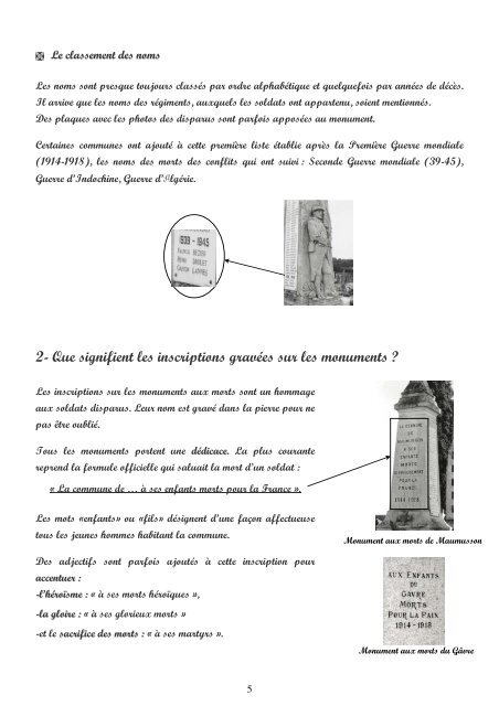 Sur les traces de notre passé - ONAC