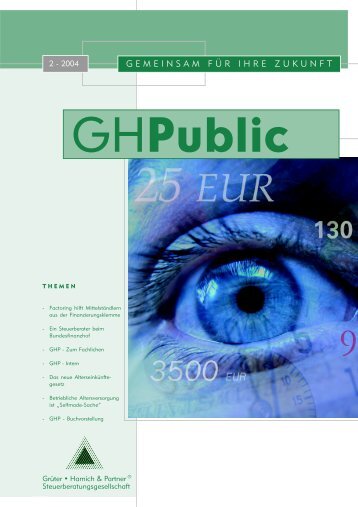 oder die Geschichte des Vorsteuerabzugs bei gemischt ... - GHPublic