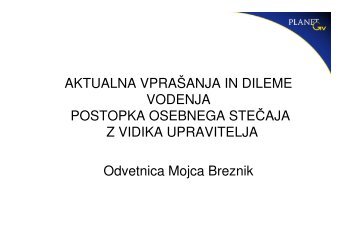 (Microsoft PowerPoint - Mojca Breznik [Zdru\236ljivostni ... - Planet GV