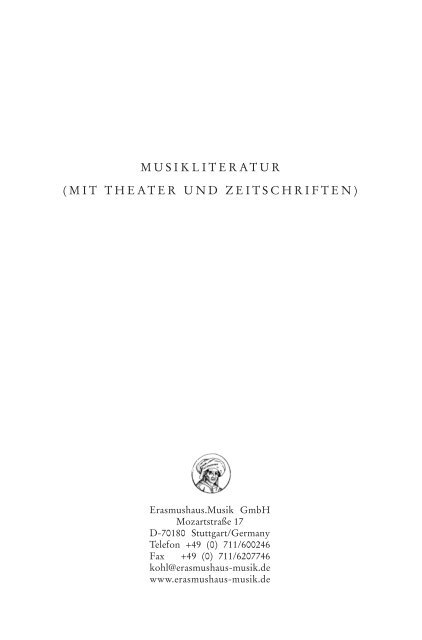 001-000 Katalog Nr. 5 abstand2 - Musikantiquariat Dr. Bernhard A ...