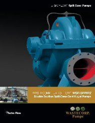 Split case pump brochure - Wastecorp Pumps