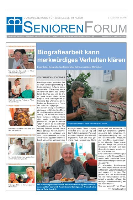 Editorial - Diakonie im Rhein-Kreis Neuss