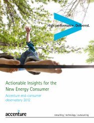 Actionable Insights for the New Energy Consumer - Accenture