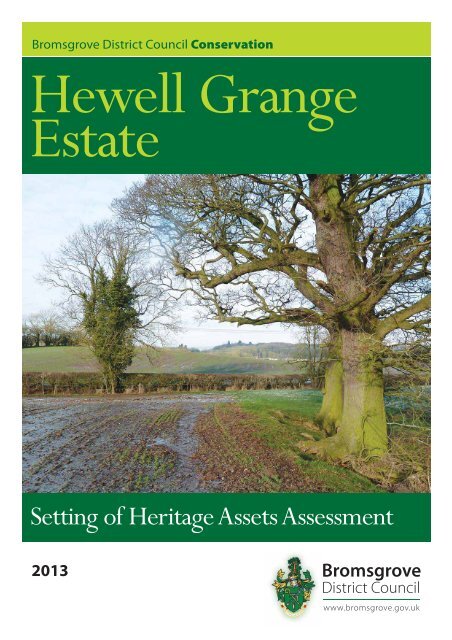 Hewell Grange Estate - Setting of Heritage Assets Assessment