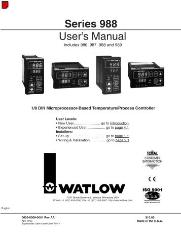 Series 988 Controllers - Environmental Stress Systems, Inc.