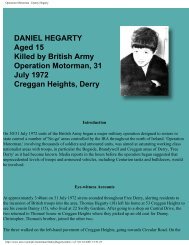 Operation Motorman - Danny Hegarty - CAIN