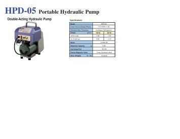 Nitto Kohki HS Series Hydraulic Punchers PDF